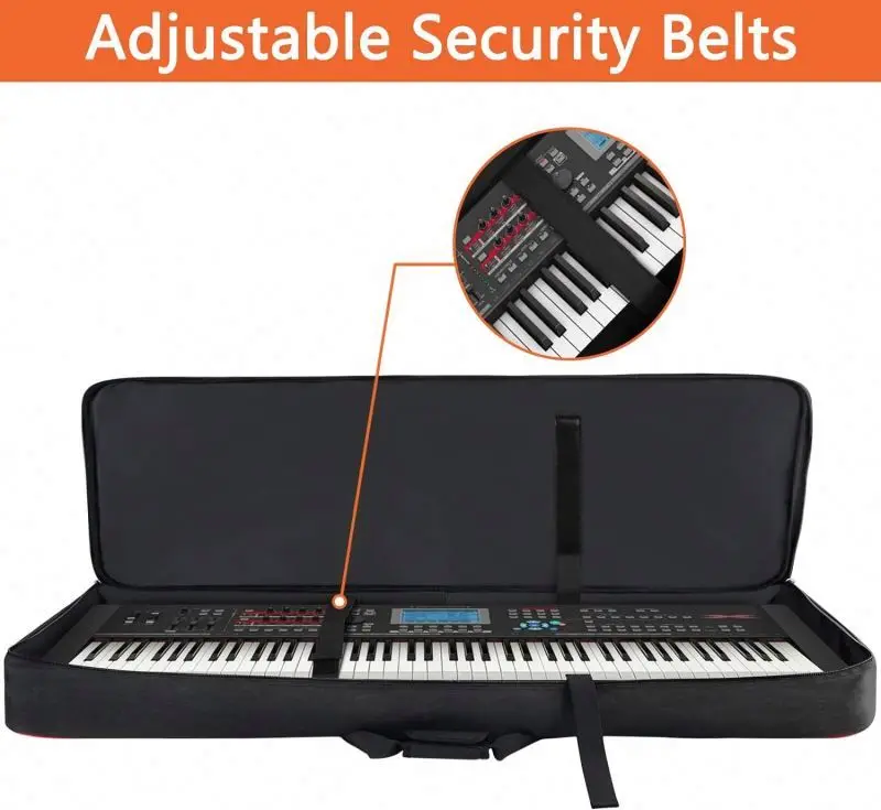 BSCI Factory BSCI Factory Wholesale Keyboard Carrying Bag Thickened Portable Soft Case for Instruments 61 Key Electric Piano