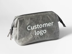 Good Quality Travel Custom Recycled Tyvek Paper Make Up Bag Dupont Tyvek Toiletry Makeup Cosmetic Pouch Bag