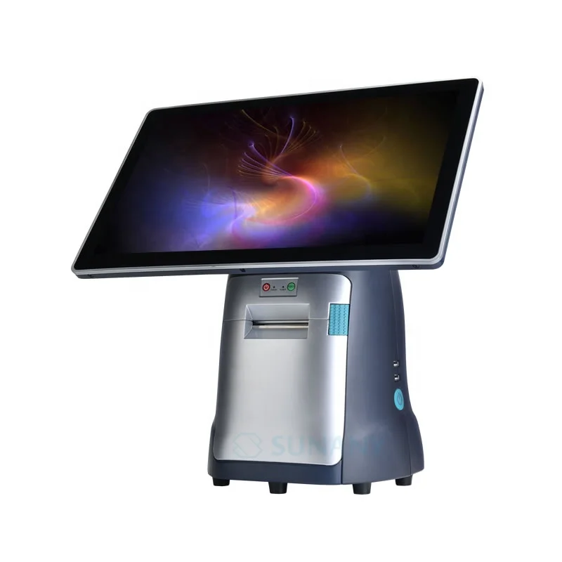 Сенсорный экран розничная продажа J1900 все в одном для малого бизнеса 58 мм термопринтер POS системы машины