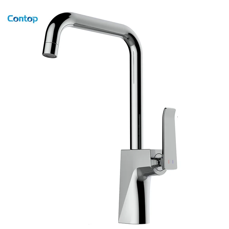 Luxury Brass Brushed Hot And Cold Water Kitchen Sink Mixer Faucets