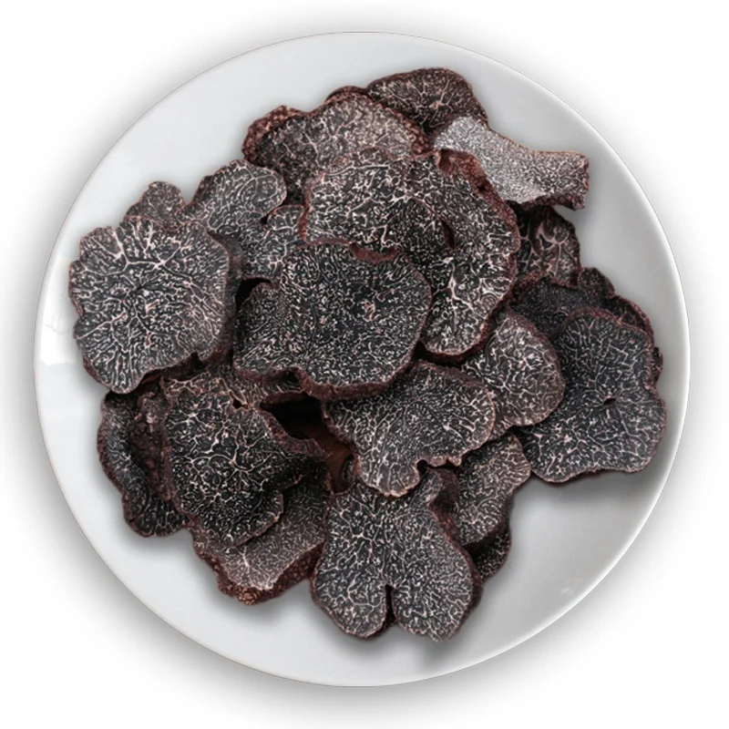 Premium A+ Grade Dried Black Truffles Sliced Dried Truffle Slices mushrooms