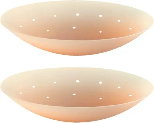 Factory Adhesive Invisible Reusable Round Nipple Cover Silicone Pasties Nipple Patch With Hole for Backless Dress