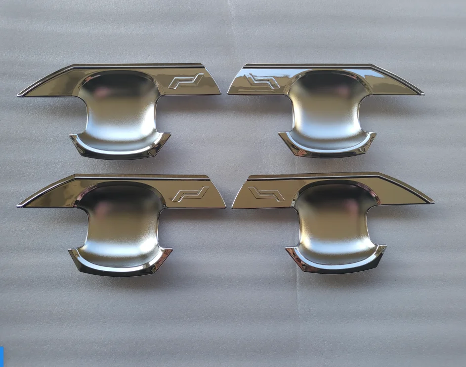 Chrome Color ABS Car Handle Bowl Cover Accessories Luxury Business Design for  PRADO FJ250 2024 SUV Auto Exterior Easy Fit Tape