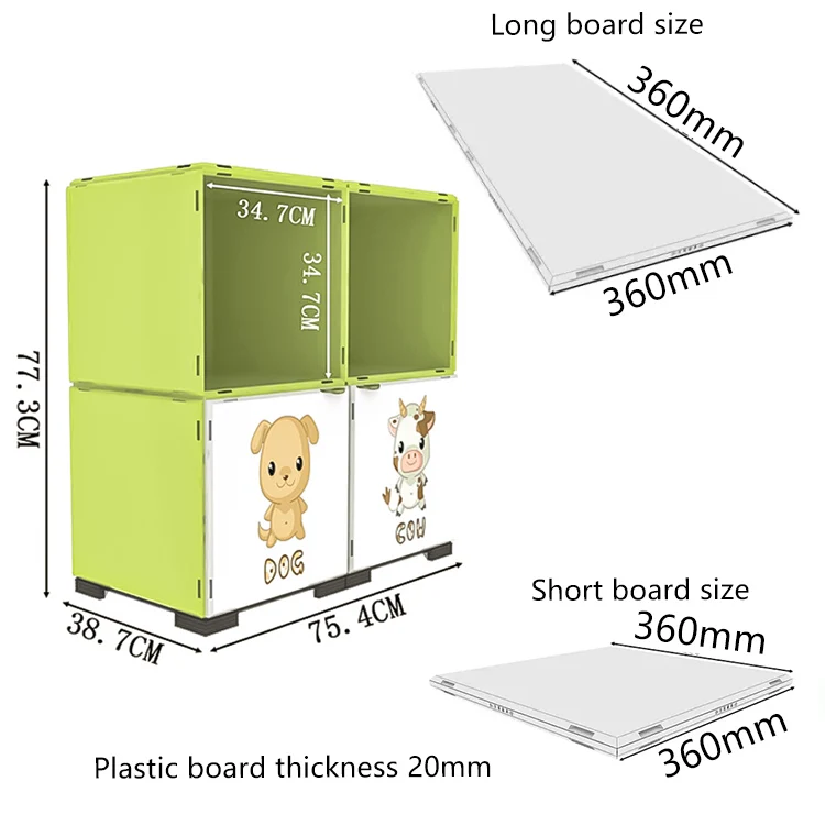Modern DIY furniture plastic locker cabinet for school classroom Modular diy furniture plastic storage cube storage cabinet
