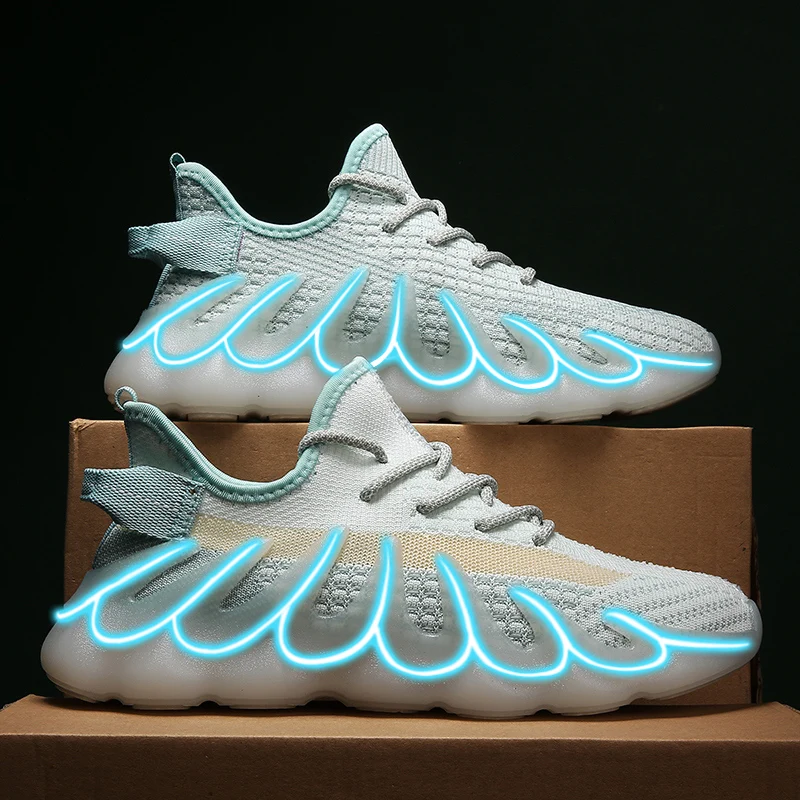 New Model Custom Outsole Shoes For Running Man Bright Light Sneaker Online Specail Fashion Running Shoes Online