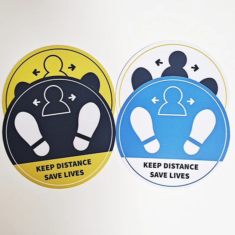  Social Distancing Floor Decals Stickers 10 Pack Safety Sign 11