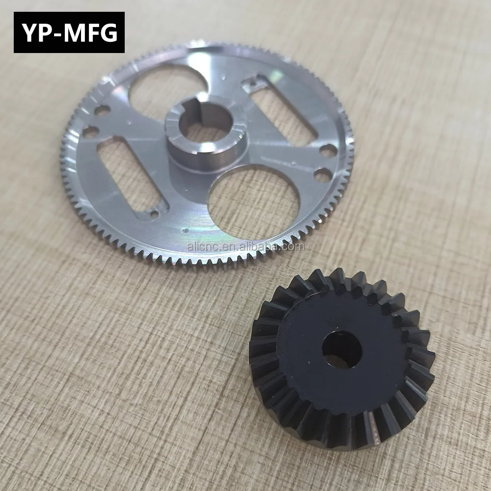 Custom machine metal gears manufacturing suppliers CNC pinion helical axial spur bevel helical pinion internal teeth gears