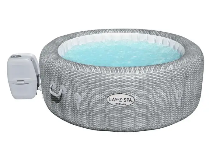 Bestway 60019 Lay-Z-Spa Гонолулу AirJet надувные наружные и внутренние горячие ванны спа на 4-6
