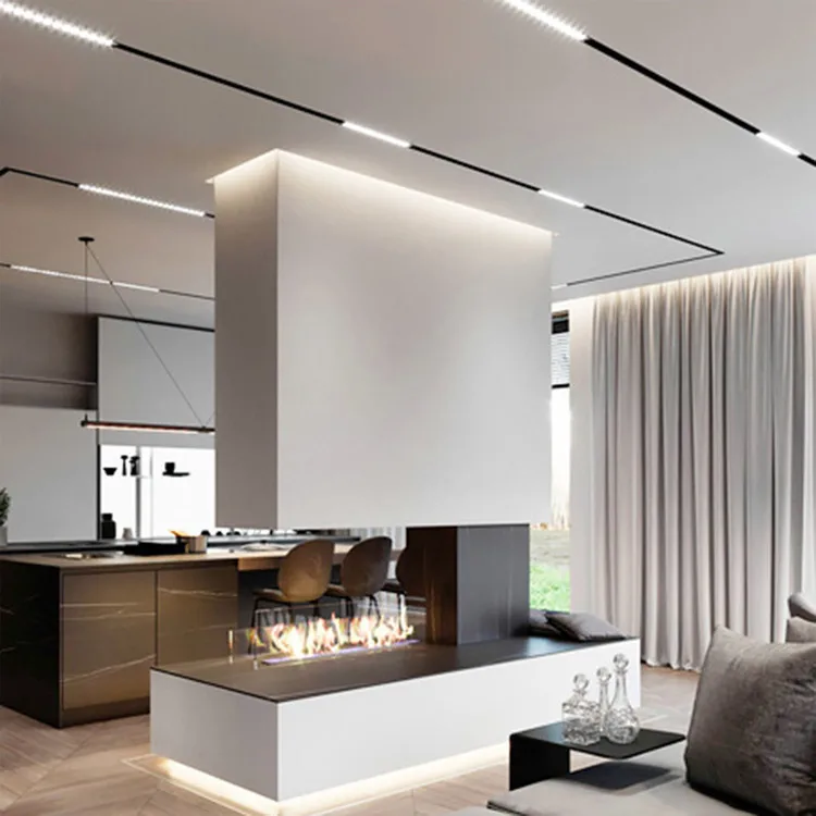 Смарт-линейный светодиодный магнитный Трековый светильник 48 В