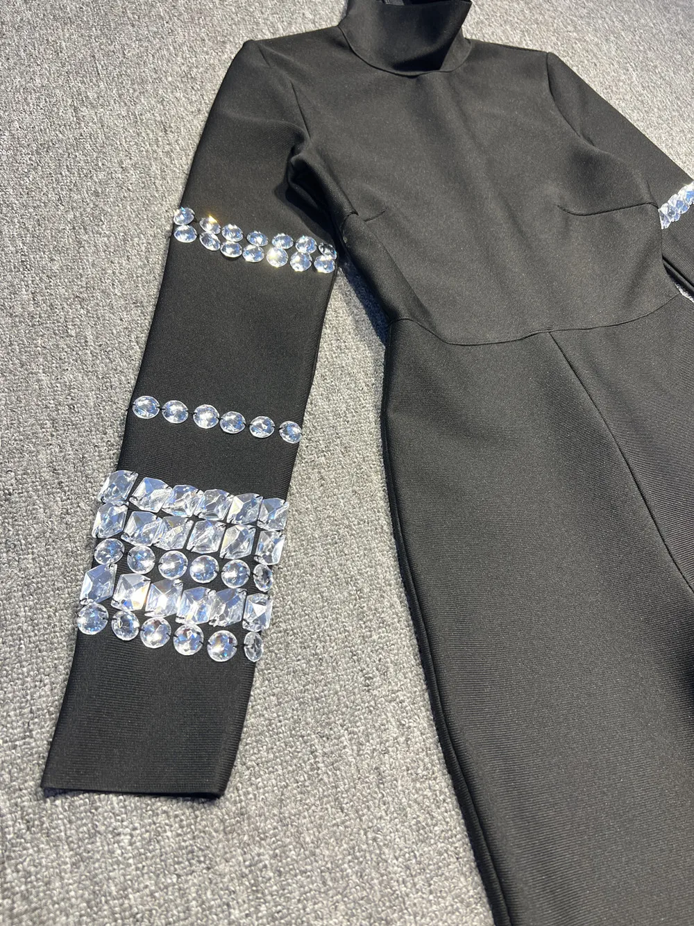 JB2240 High Quality Classy Women Clothing Crystal Jumpsuit Women Rhinestone Womens Jumpsuits Playsuits