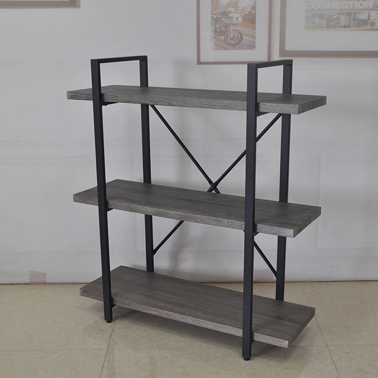 
Hot Sale Furniture Metal Shelving 3 Layer Industrial Book Rack 