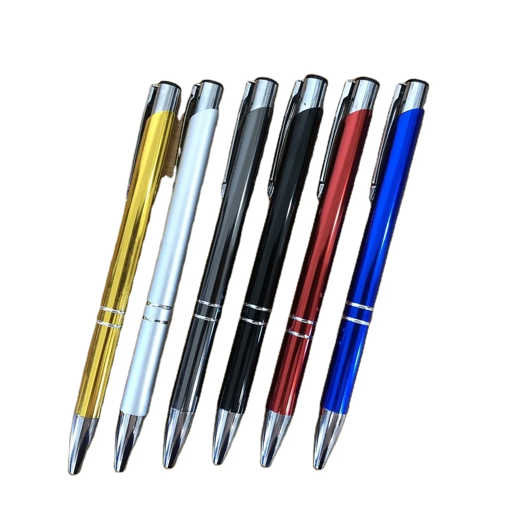 Laser engrave your logo M-001 Popular Promotional Aluminum Metal Ballpoint Pen for Business Office School