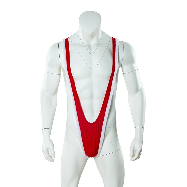 Новый дизайн, сексуальное мужское трико, боди, рождественское бикини, нижнее белье, бикини для мужчин