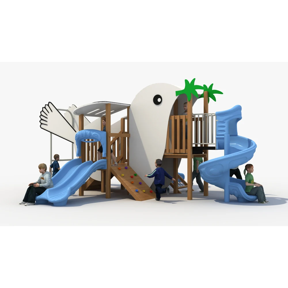 Professional Manufacturer Animal Style Outdoor Kids Wooden Playground Equipment Set Outdoor Playground Park for Kids