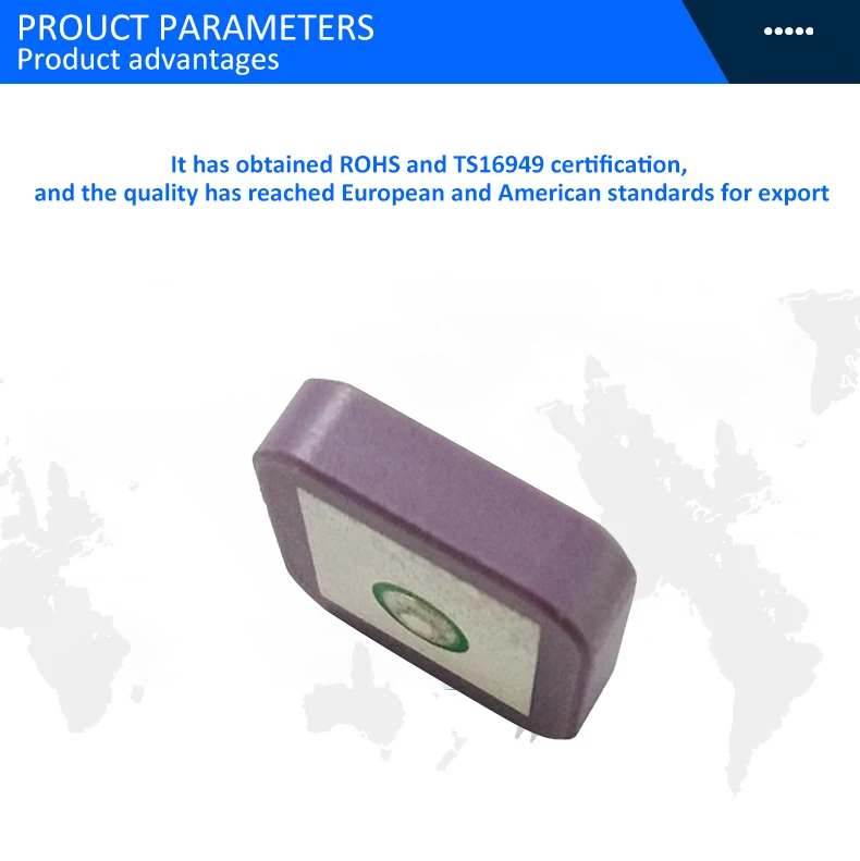 25*25*4mm 18*18*4 mm 1575.42mhz  Internal Ceramic Patch Gps Antenna Build-in Gps Ceramic Antenna