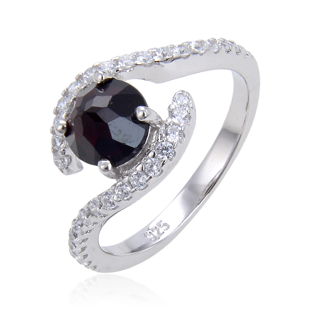 Горячая Распродажа ювелирные изделия и кольца твердые 925 Серебряные с изумрудом кубическим цирконием модные для женщин