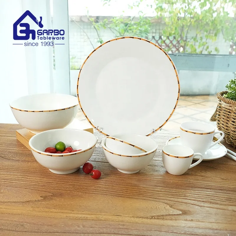 High Quality Wholesale Bulk Pack Porcelain Bowls OEM Available Small MOQ 6 inch Ceramic Bulk Bowls For Business Gifts