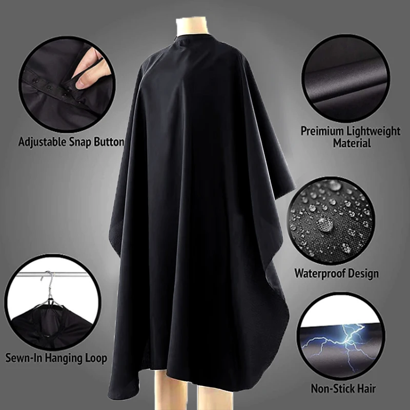 Waterproof Adult & Children Hairdressing Cape Beauty Hair Nail Salon Makeup Apron Custom Logo Unisex Hair Cutting Barbre Cape
