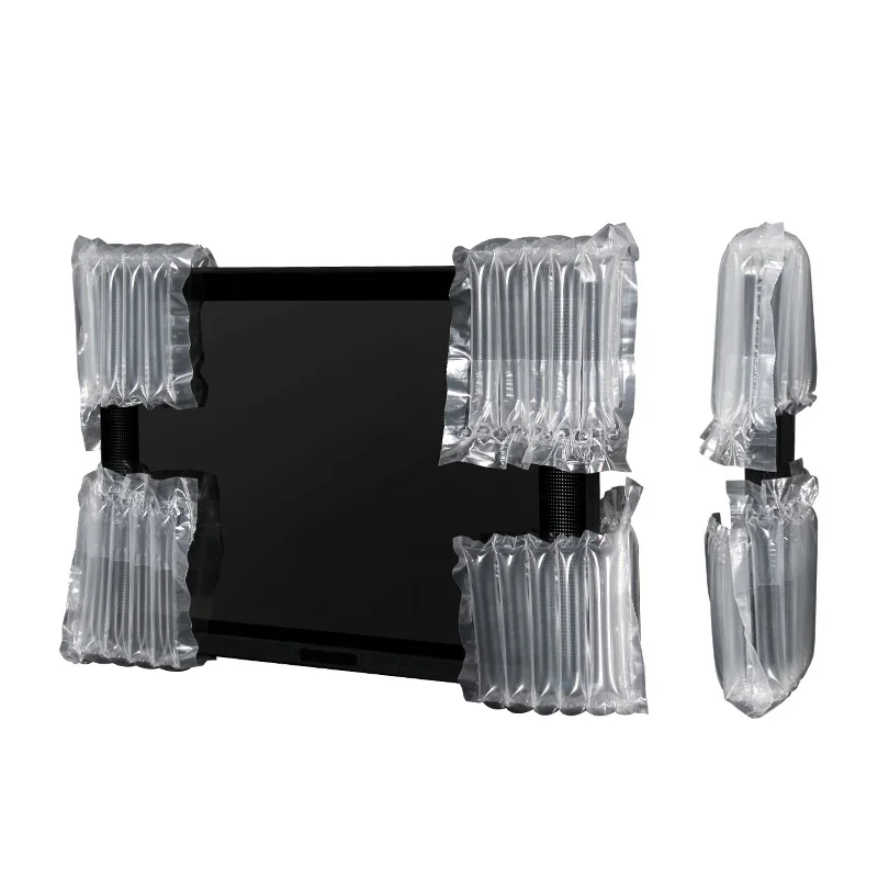 Custom TV Edge Protector Shock Resistant Air Column Bubble Pouch Bag Tube Packaging