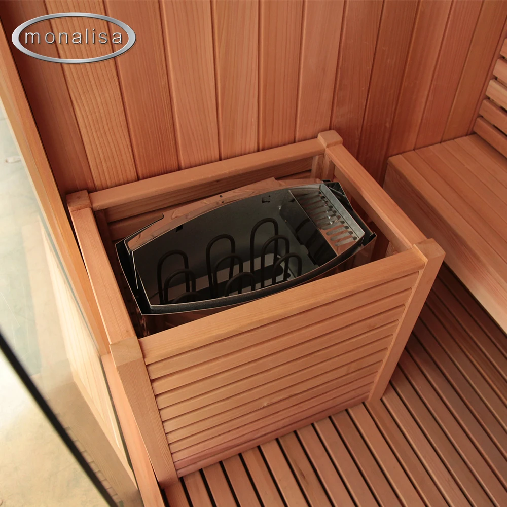 Hothouse New Design Sauna Far Infrared Saunas with Lights Infrared Sauna Room Indoor Modern Solid Wood 1-2 Person Monalisa