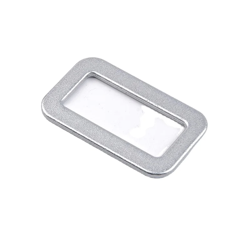 45mm rectangle Black zinc plated steel metal slide buckle
