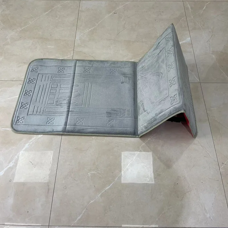 Thick Smart isajadah travel pocket prayer mat Backrest travel prayer rug with bag for hajj adult men