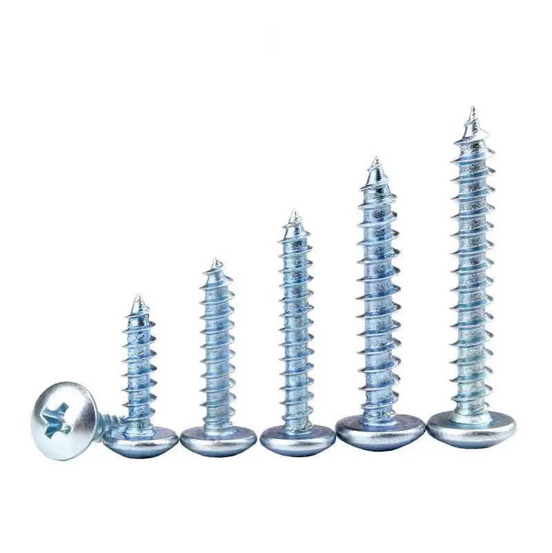 Titanium Large Phillips Recessed Machine Screws Stainless Steel with Zinc Finish ISO Standard Phillips and Slotted Screws