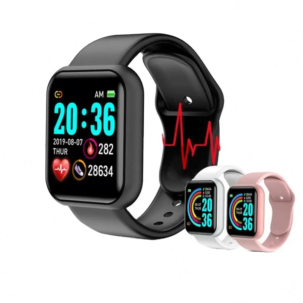 Y68 Smart Watch Reloj  Health Fitness Tracker Wristband D20 Smart Watch Y68s Smart Bracelet Touch Screen