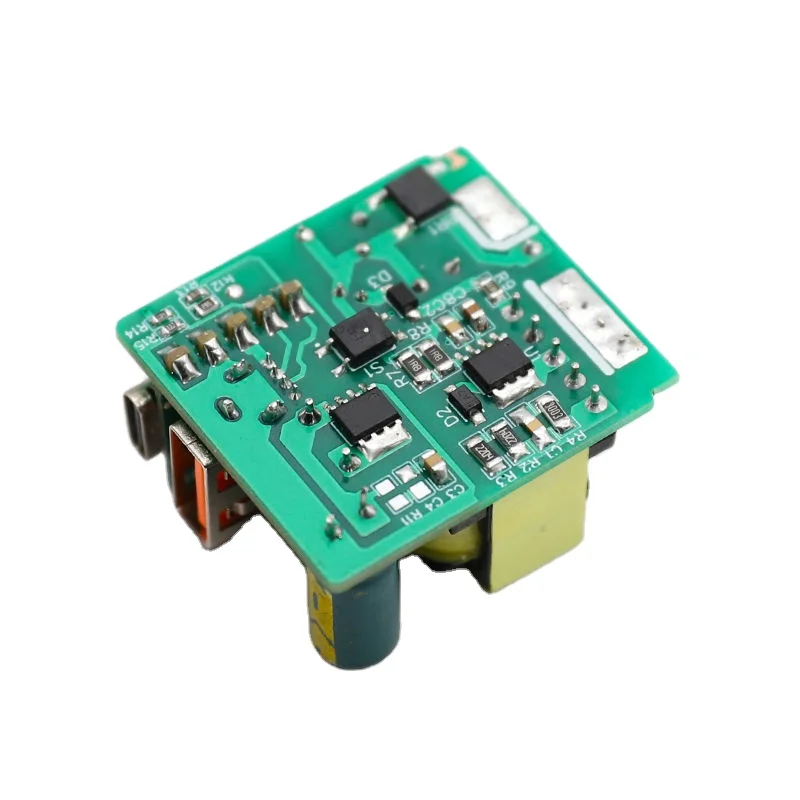 5V 3A 9V 2A 12V 1.5A Mobile Phone Charger PCB PCBA Circuit Board USB Type C Dual Port Support PD20W QC3.0 Fast Charging Protocol