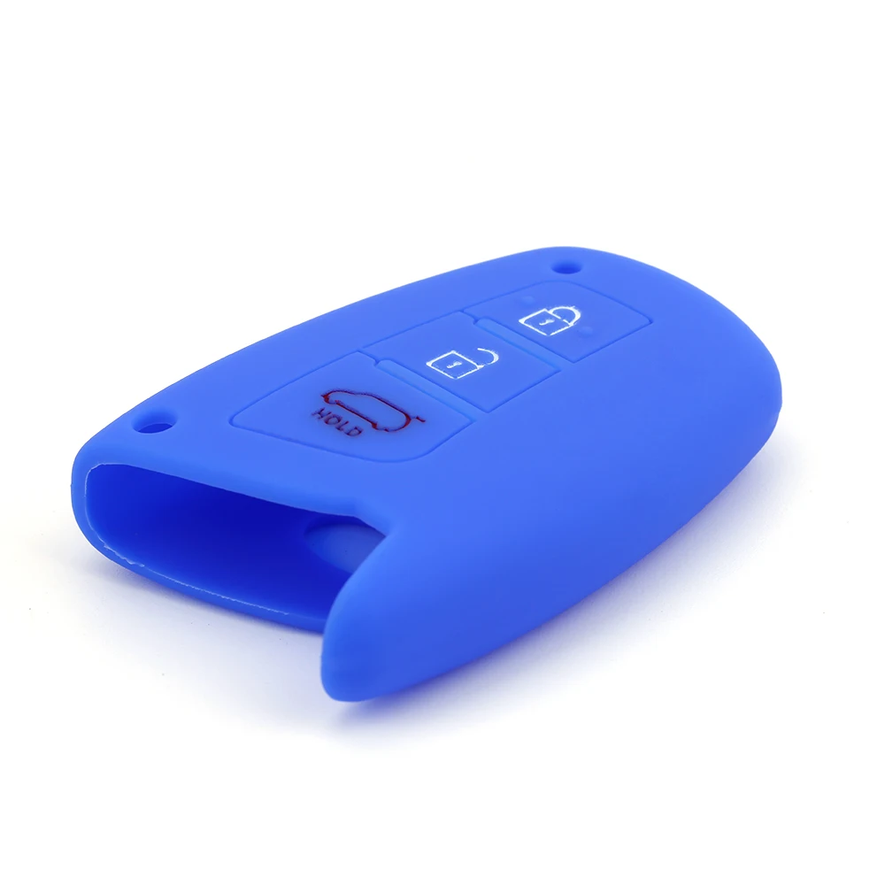 Wholesale custom car key holder fob remote control 3 buttons silicone rubber car key cover