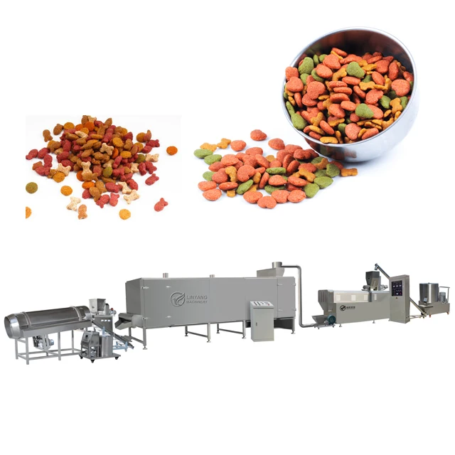 Animal Pet Dog Cat Feed Food Extrusion Making Machine Floating Fish Feed Pellet Equipment Production Line