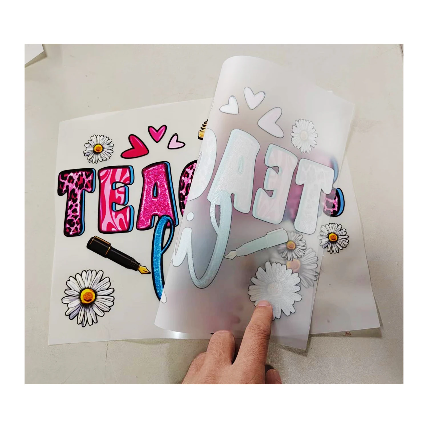 Толстовки с принтом DTF на заказ, дизайн учителя, термопереводная виниловая этикетка для футболки