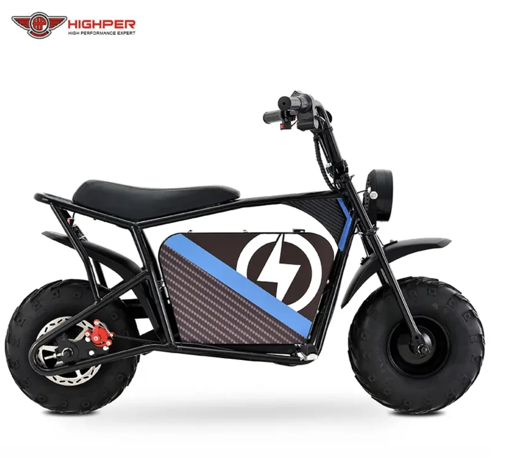 HIGHPER Off Road Electric Mini Bike  mini electric bike 1000w for kids