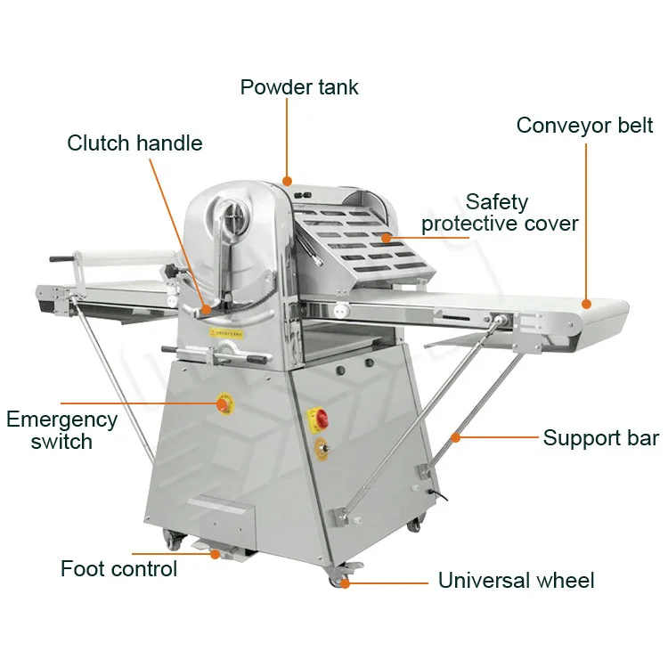 MY Commercial Bake Equipment Somerset Laminadora De Masa Puff Pastry Sheeter Laminating Croissant Dough