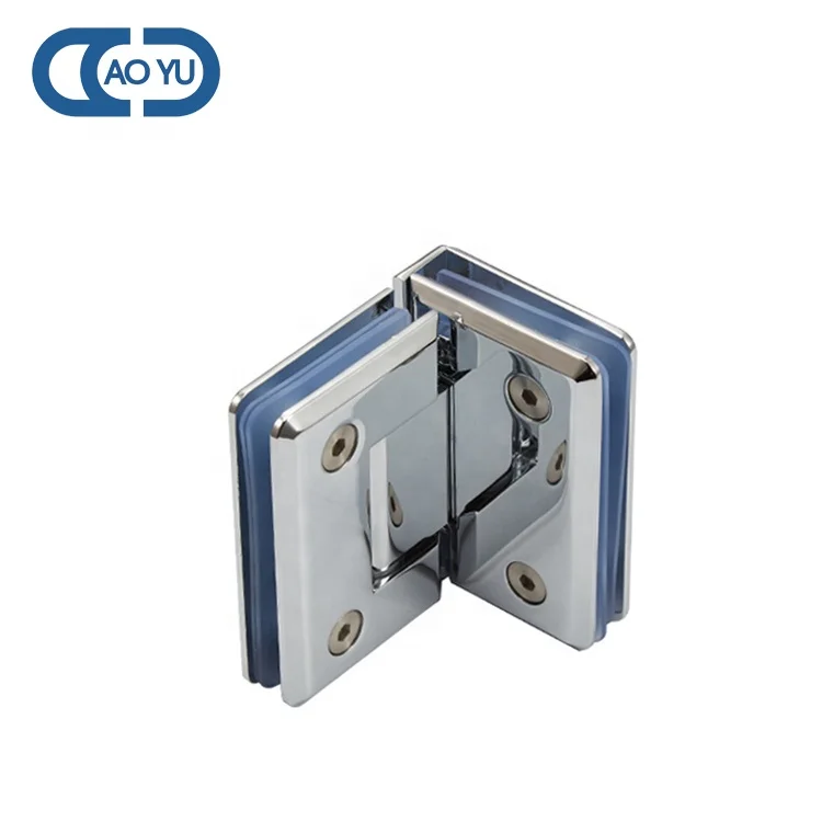 Stainless steel 304 shower hinge glass hinge frameless glass door hardware hinge glass door for bathroom