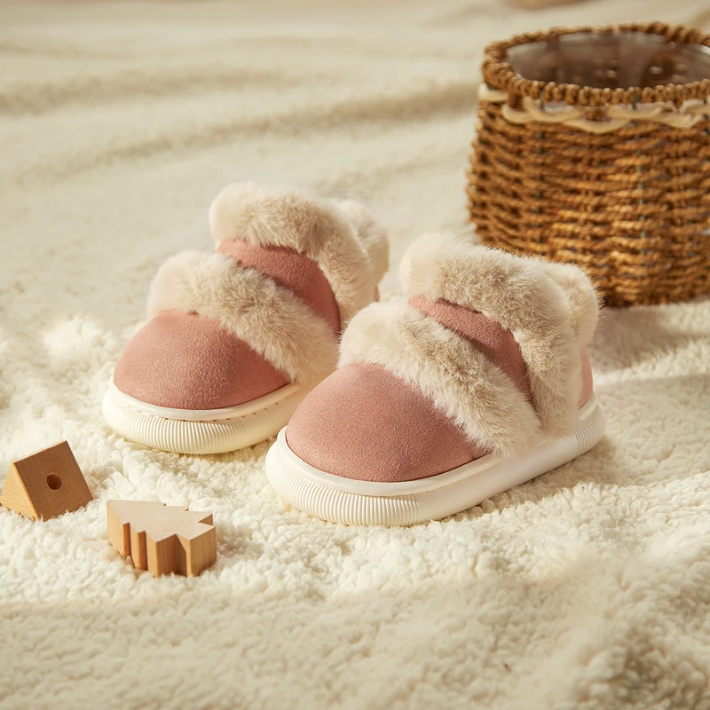 Cheerful Mario 2023 New Style Children Snow Boots Kids Winter Warm Plush Boots Boys and Girls High Top Snow Boots