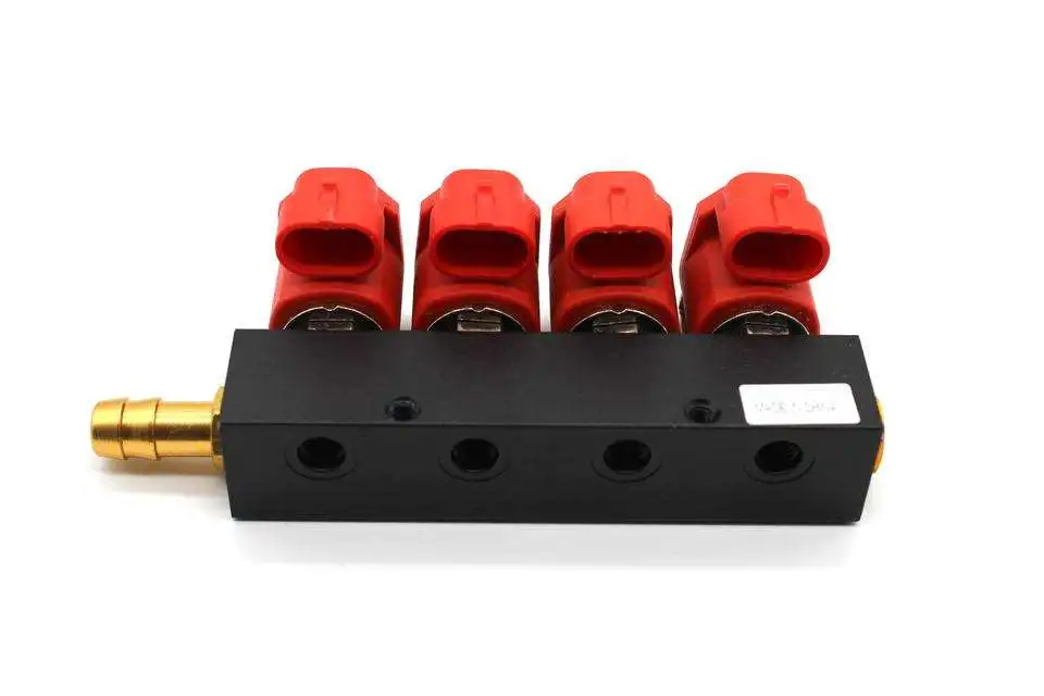 Car Accessories Factory Directly Supply Fuel Injection Kit For Motorcycle Lpg Injector Rail With Italy Injector Nozzle Plastic