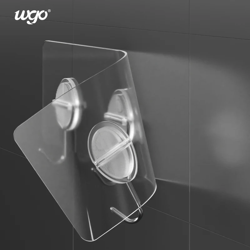 Hot Selling 3/5pcs Adhesive Multifunctional Novelty Hooks Rails Organizer Wall Mounted