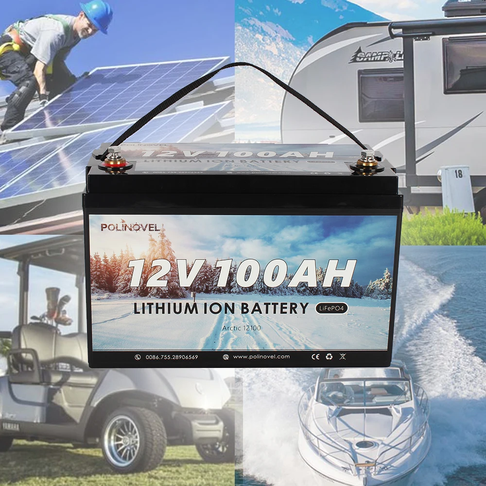 12V 24V 100Ah Bms Lifepo4 Deep Cycle Battery 24 12 Volt 200Ah 280Ah Lithium Ion Battery Pack For Electric Golf Cart Rv Marine