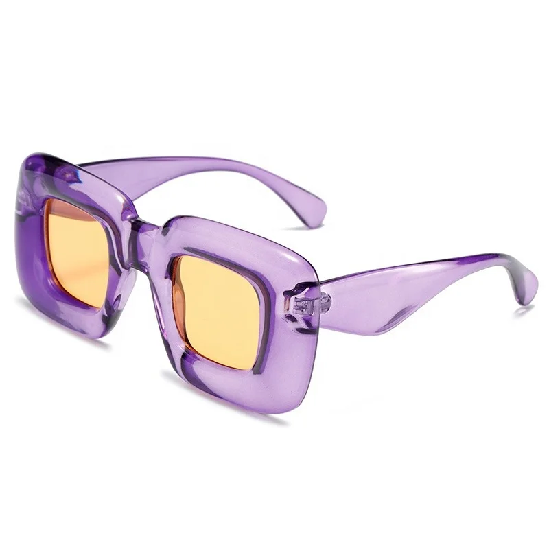 New Arrival Heart Shaped Sweet Candy Color Shades UV400 Y2K Trendy Candy Color Inflatable Heart Shaped Gafas De Sol
