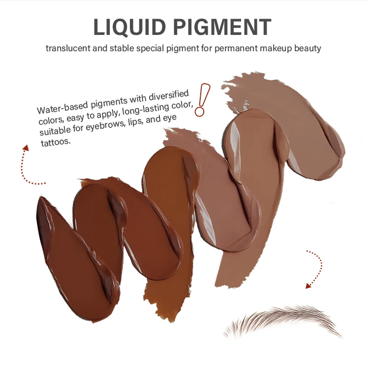 Best Colors!!! OEM ODM Permanent Makeup Tattoo Pigment  Brow Tattoo Ink Pigment Micro Microblading Pigment