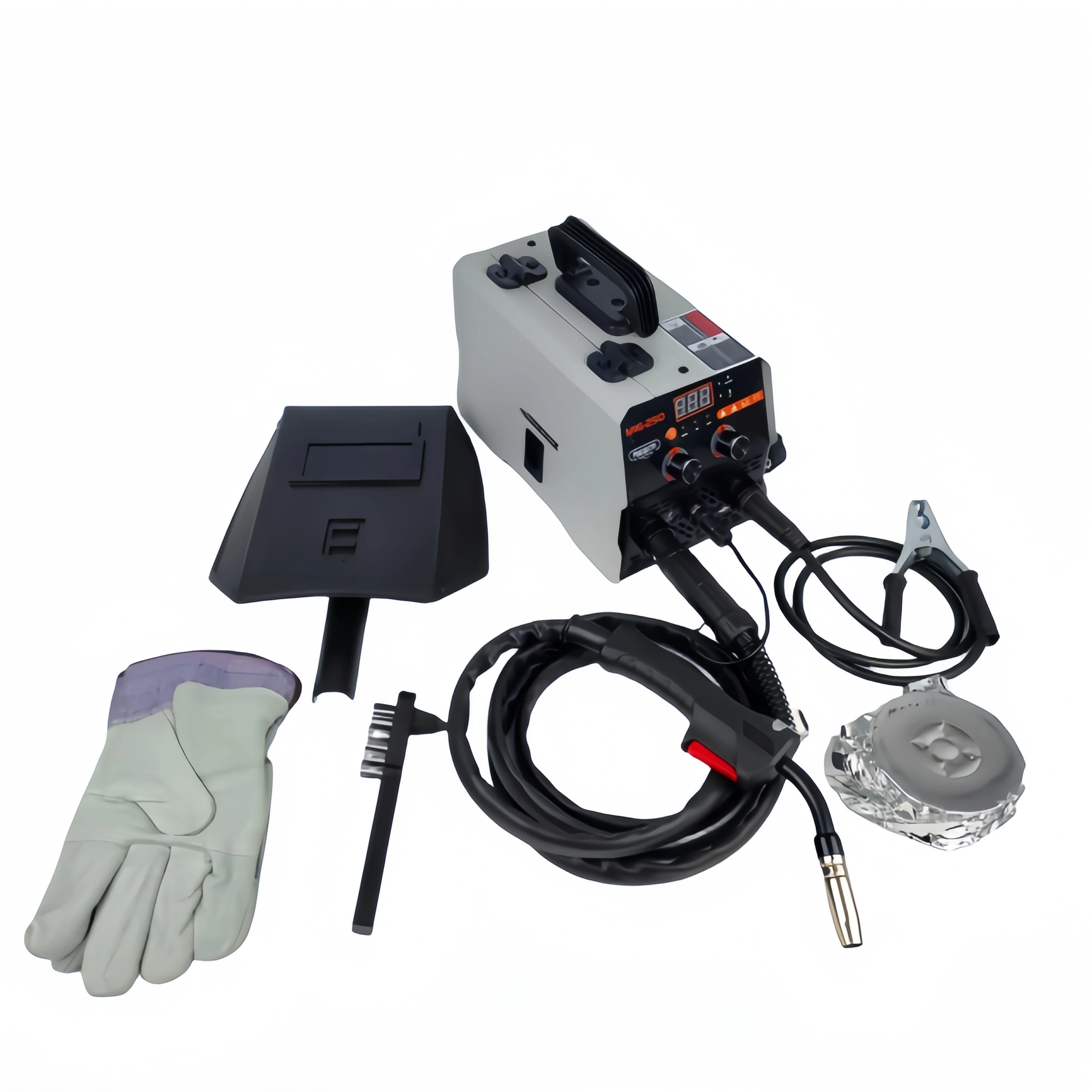 TES MIG-250 gasless welder high power home welding tool set max wire diameter 0.8mm cast iron galvanized iron pipe
