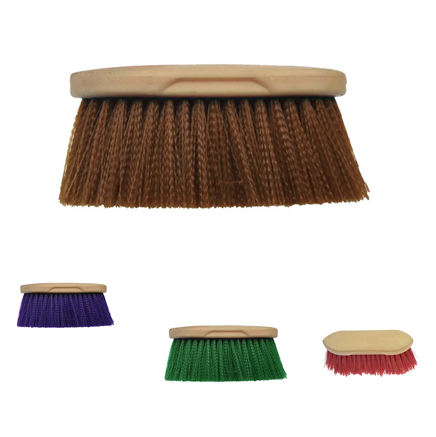 8 inch Foaming Dandy Horse Brush Use Easy Soft Hair Long Hair Horse Brush- Horse Hair Cleaning Brush Grooming Face Comb