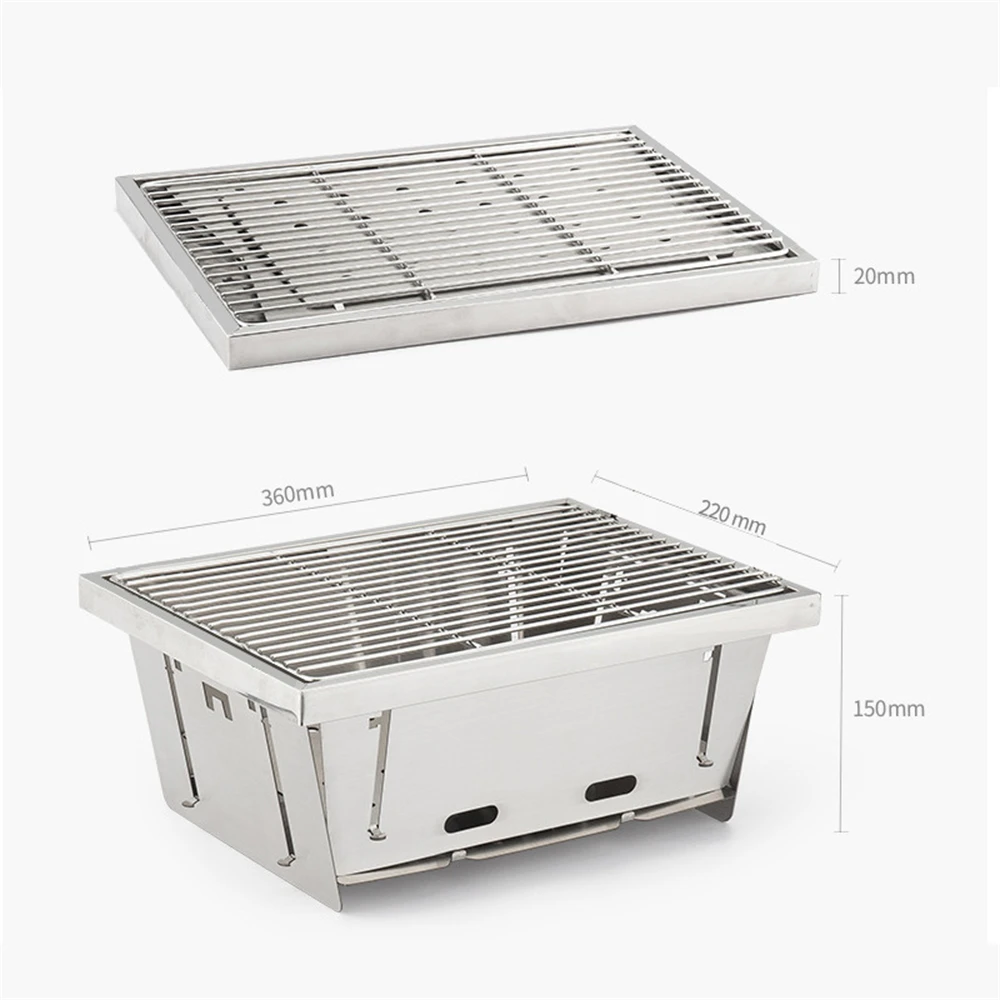 Hot Sale Outdoor Hiking Picnic BBQ Cell Grill  Lightweight Stainless Steel Portable Foldable Camping Stove