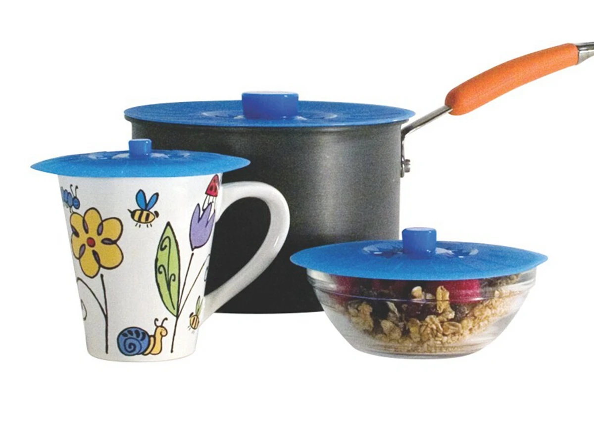 China Manufactory Moulding Various Sizes Universal Silicone Suction Lid Covers fit Pans, Cups, Pot