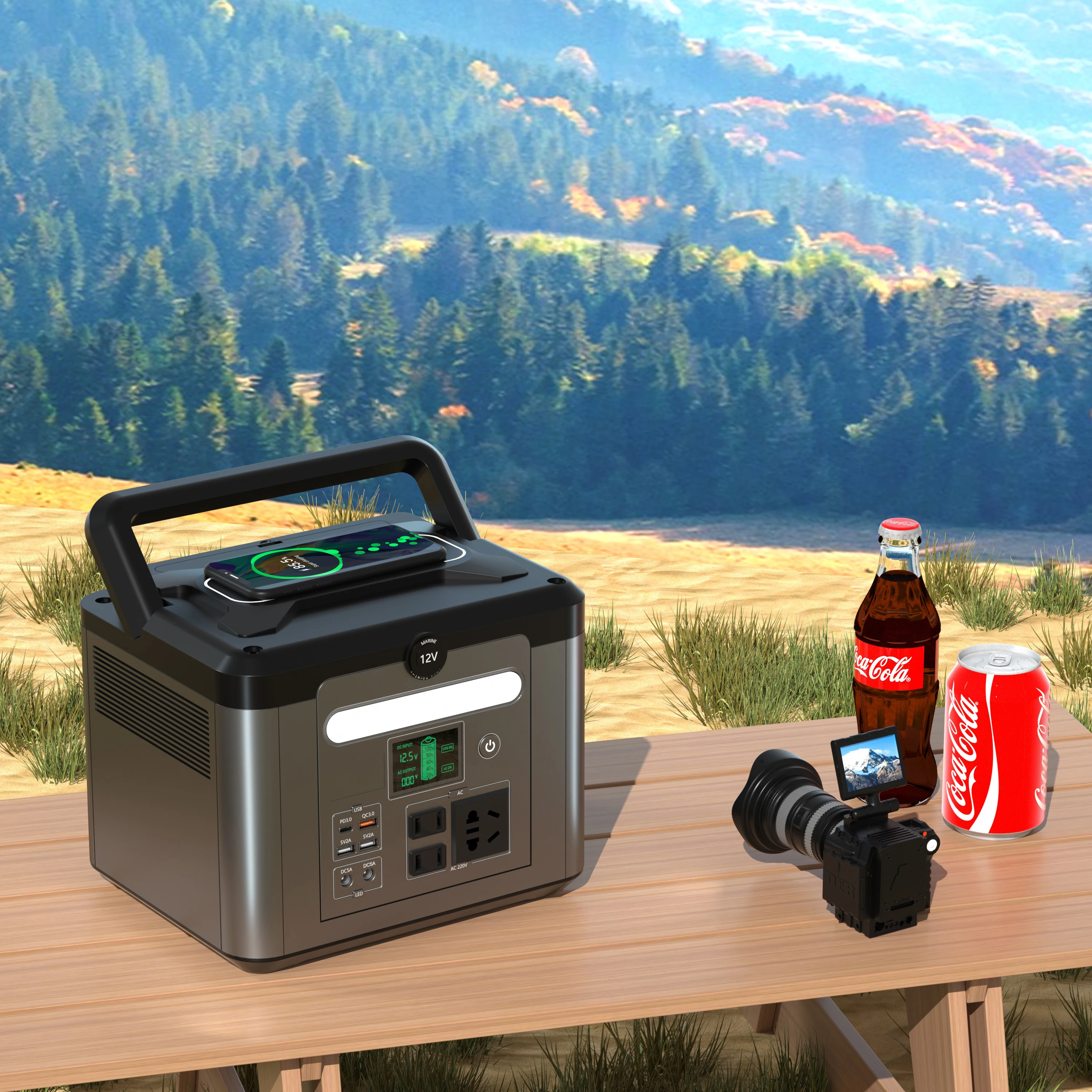 Wholesale Price Remote Control Outdoor Generator Gasoline With Solar Portable Power Station