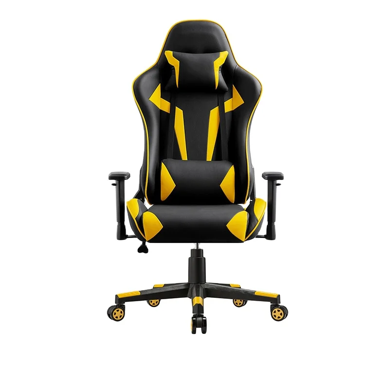 Newest design office furniture heated gamer computer chair swivel racing office chair pu rotating gaming chair.