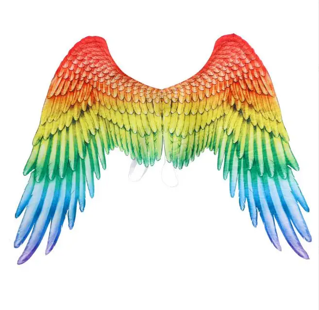 ecowalson Angel Feather Wings Halloween Christmas Decoration Party Props Stage Performance Show Scene Layout Angel Wings