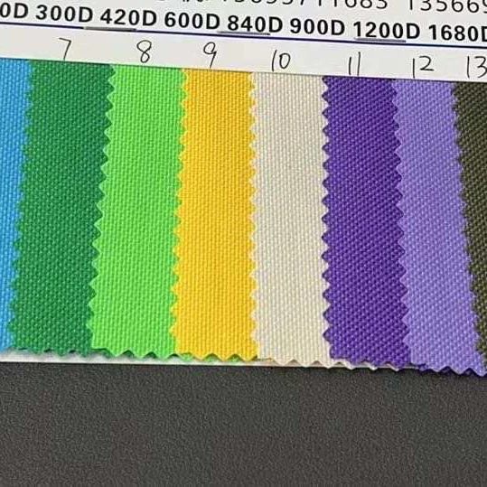 Stocked Solid Polyester 600D High Elastic Oxford Fabrics for Backpack Chair Cover