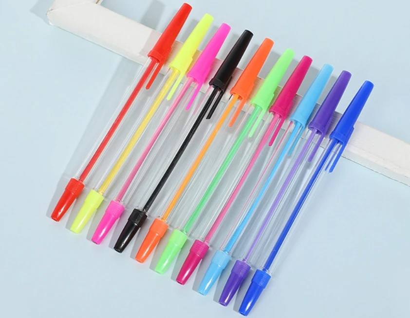 10 colors colorful oil ink cheap simple INS ball pen